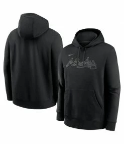 Best reviews of 🔥 Nike Atlanta Braves Blackout Wordmark Hoodie ✨