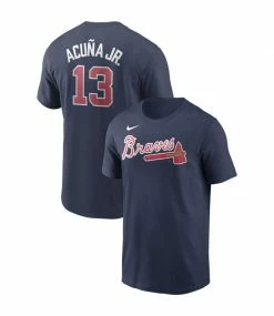 Best Sale 🔥 Nike Atlanta Braves Ronald Acuna Jr. Adult T-Shirt 👍