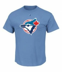 Coupon 🌟 MAJESTIC Blue Jays Cooperstown Official Logo 👚 Shirt 😍