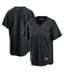 Discount ✔️ Nike Boston Red Sox Pitch Black Fashion Jersey 🎁