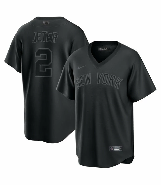 Budget ๐ Nike Derek Jeter New York Yankees Pitch Black Fashion Jersey โ 3 Budget ๐ Nike Derek Jeter New York Yankees Pitch Black Fashion Jersey โ