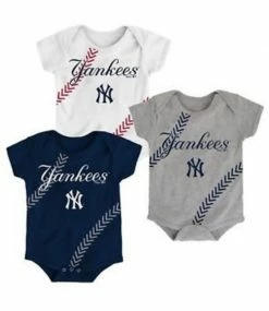 Outlet 🔔 MAJESTIC Fan-Tastic Yankees ⚾ Baseball 3-Pack Set Infant 🔥