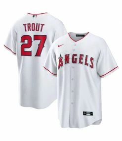 Budget 💯 Nike Los Angeles Angels Mike Trout Home Jersey ⭐