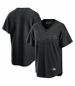 Hot Sale 🎁 Nike Los Angeles Dodges Pitch Black Fashion Jersey 🔥