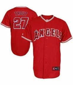 Best deal ❤️ MAJESTIC Mike Trout Los Angeles Angels Youth Road Jersey 🎉