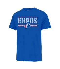 Wholesale ⌛ 47BRAND MLB Stripe Thru Montreal Expos Tee 🎁