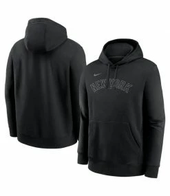 Flash Sale 💯 Nike New York Yankees Blackout Wordmark Hoodie ⭐