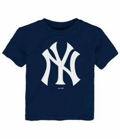New ✔️ MAJESTIC New York Yankees Primary Logo Youth T-Shirt 🔔