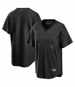 Hot Sale 🎉 Nike Toronto Blue Jays Pitch Black Fashion Jersey 🧨