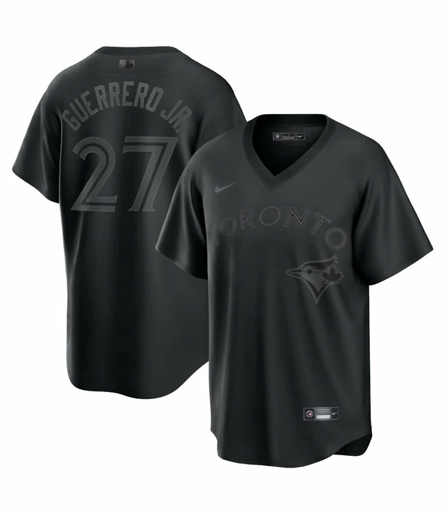 Flash Sale 💯 Nike Vladimir Guerrero Jr. Toronto Blue Jays Pitch Black Fashion Jersey 👍 3 Flash Sale 💯 Nike Vladimir Guerrero Jr. Toronto Blue Jays Pitch Black Fashion Jersey 👍
