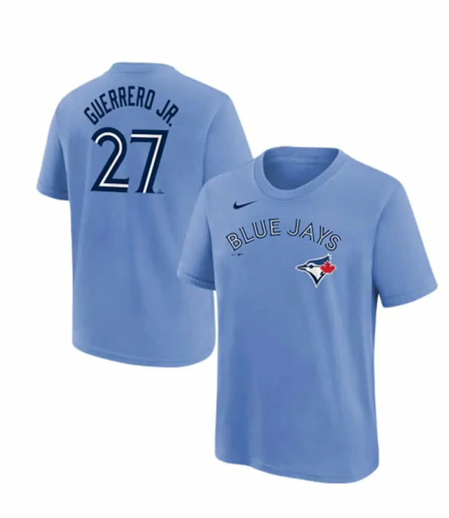 Top 10 ๐ Nike Vladimir Guerrero Jr. Youth Sky Blue T-Shirt ๐งจ 3 Top 10 ๐ Nike Vladimir Guerrero Jr. Youth Sky Blue T-Shirt ๐งจ